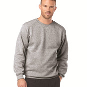 Crewneck Sweatshirt with a V-Patch and Sport Shoulders
