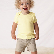 Infant Baby Rib Short Sleeve Infant Lap Shoulder T-Shirt